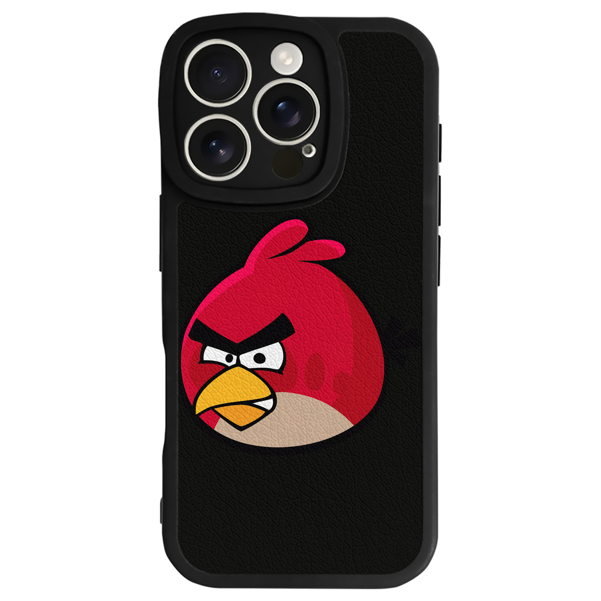 （画像用） Angry Birds アングリーバード 【iPhone 16シリーズ対応】シリコンスマホケース（レザー調） 材質：シリコン
